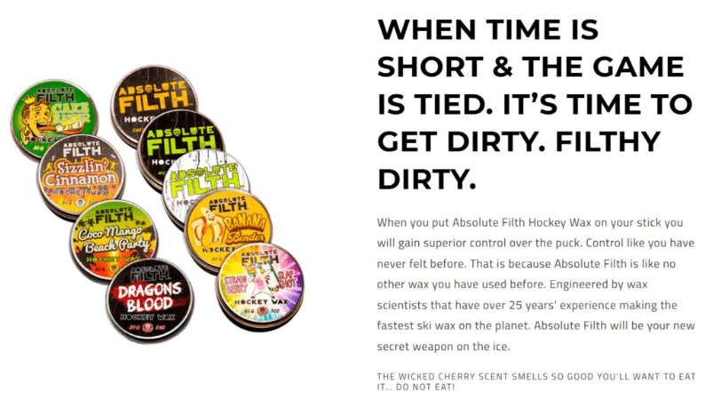 Absolute Filth Hockey Wax