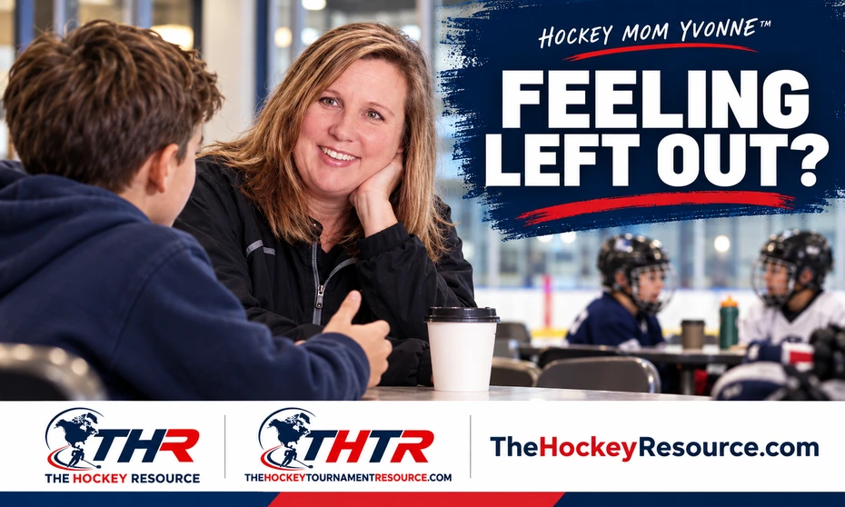 Hockey Teammates - Hockey Mom Yvonne listens to a Player who feels left out by teammates.